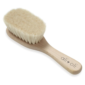 Wooden Baby Hair Brush - Lilac + Mae