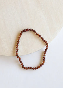 Amber Teething Necklace - Lilac + Mae